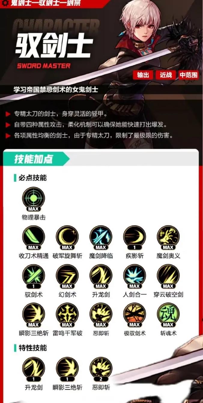 dnf剑宗详细技能介绍，dnf剑宗详细技能介绍视频